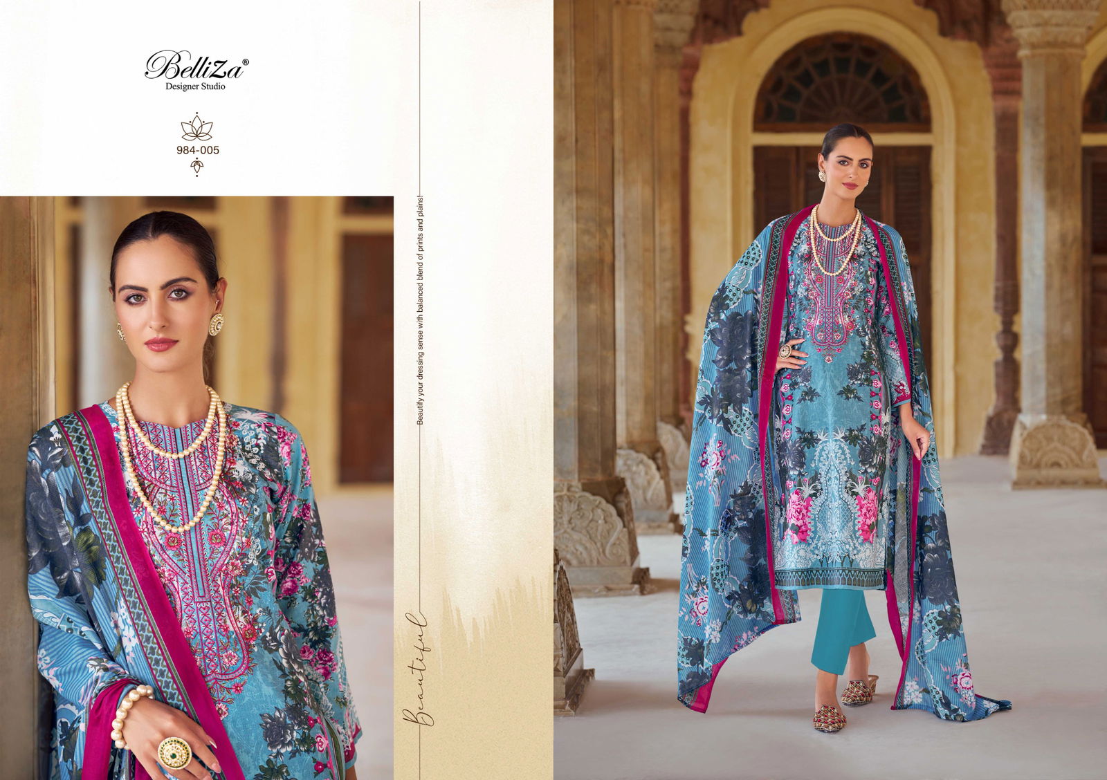 Riwayat Vol 5 By Belliza Viscose Rayon Digital Printed Salwar Kameez Wholesale Online